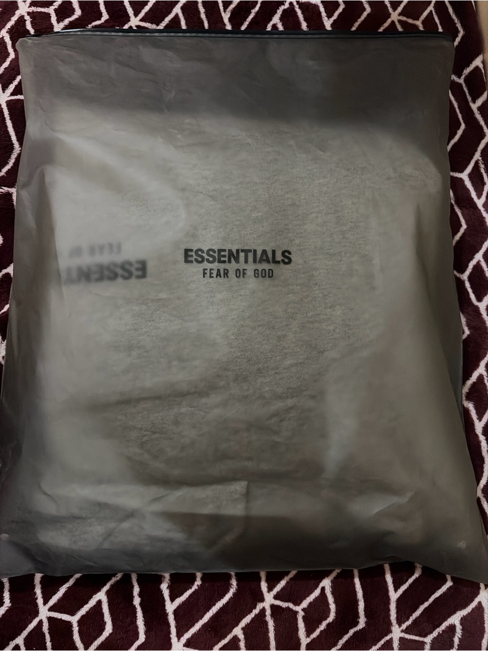 Mens Grey Essentials Hoodie
